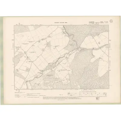 1904 Map of Elginshire Sheet XV.NW, 1906 Print
