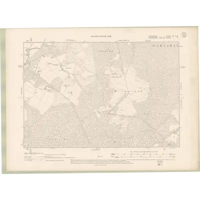 1904 Map of Elginshire Sheet XV.SW, 1906 Print