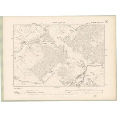 1904 Map of Elginshire Sheet XVI.NE, 1906 Print