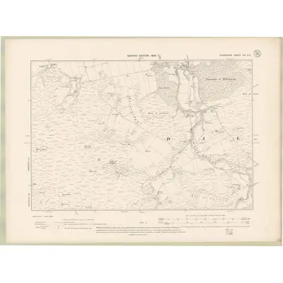 1904 Map of Elginshire Sheet XVI.SE, 1906 Print