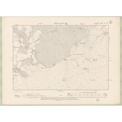 1904 Map of Elginshire Sheet XVI.SW, 1906 Print
