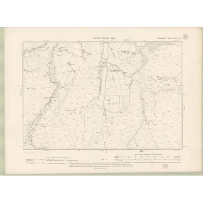 1904 Map of Elginshire Sheet XVII.NE, 1906 Print