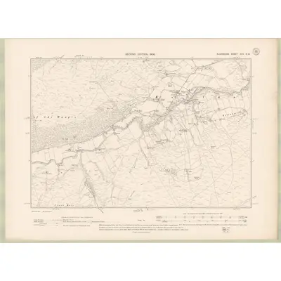 1904 Map of Elginshire Sheet XVII.NW, 1906 Print