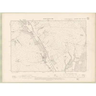 1903 Map of Elginshire Sheet XVIII.NW, 1906 Print