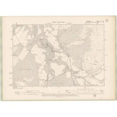 1904 Map of Elginshire Sheet XX.NE, 1906 Print