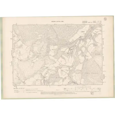 1904 Map of Elginshire Sheet XX.NW, 1906 Print