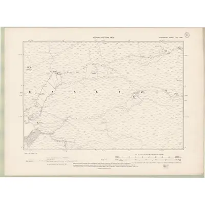 1904 Map of Elginshire Sheet XXI.NW, 1905 Print