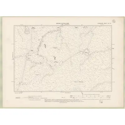 1903 Map of Elginshire Sheet XXI.SE, 1905 Print