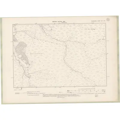 1904 Map of Elginshire Sheet XXI.SW, 1905 Print