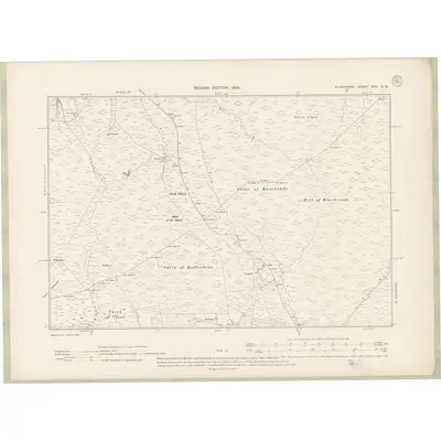 1903 Map of Elginshire Sheet XXII.NW, 1905 Print