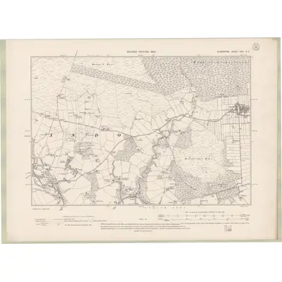 1903 Map of Elginshire Sheet XXII.SE, 1905 Print