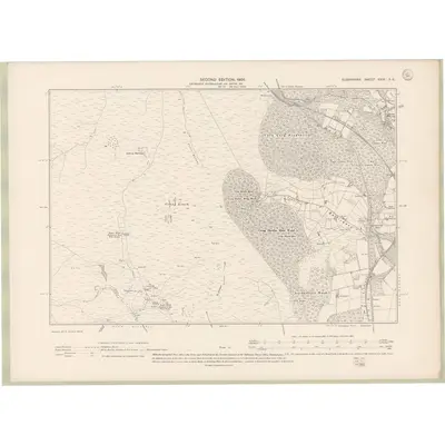 1904 Map of Elginshire Sheet XXIX.SE, 1905 Print