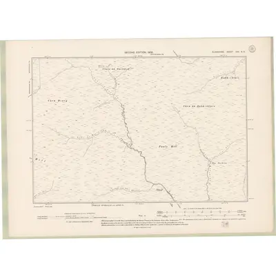 1903 Map of Elginshire Sheet XXV.NE, 1905 Print