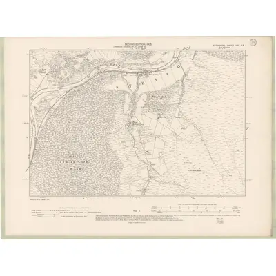 1903 Map of Elginshire Sheet XXX.SE, 1905 Print