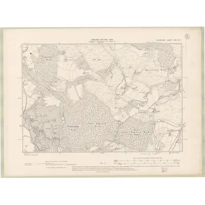 1904 Map of Elginshire Sheet XXX.SW, 1905 Print