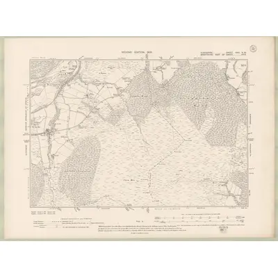 1903 Map of Elginshire Sheet XXXI.NW, 1905 Print