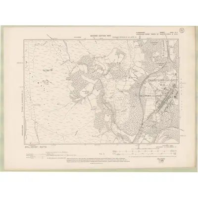 1904 Map of Elginshire Sheet XXXII.NE, 1905 Print