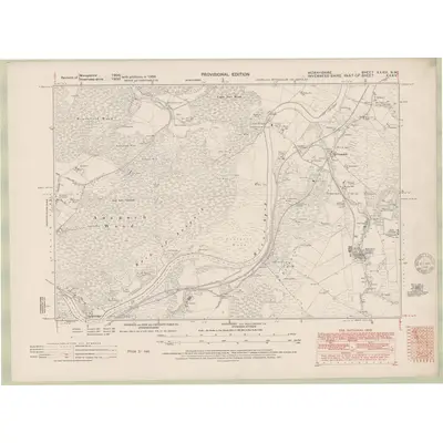 1938 Map of Elginshire Sheet XXXIII.NW, 1951 Print