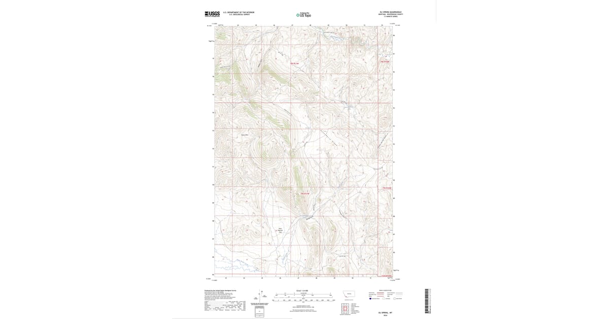 Beaverhead Spring 2024 Map of Eli Spring, Frenchie Place, MT — High-Res | Pastmaps