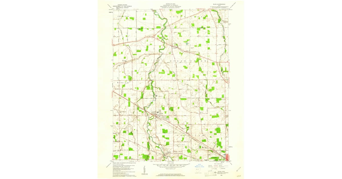 1960 Map of Elida, OH — High-Res | Pastmaps