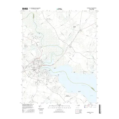 2016 Map of Elizabeth City, 2016 Print
