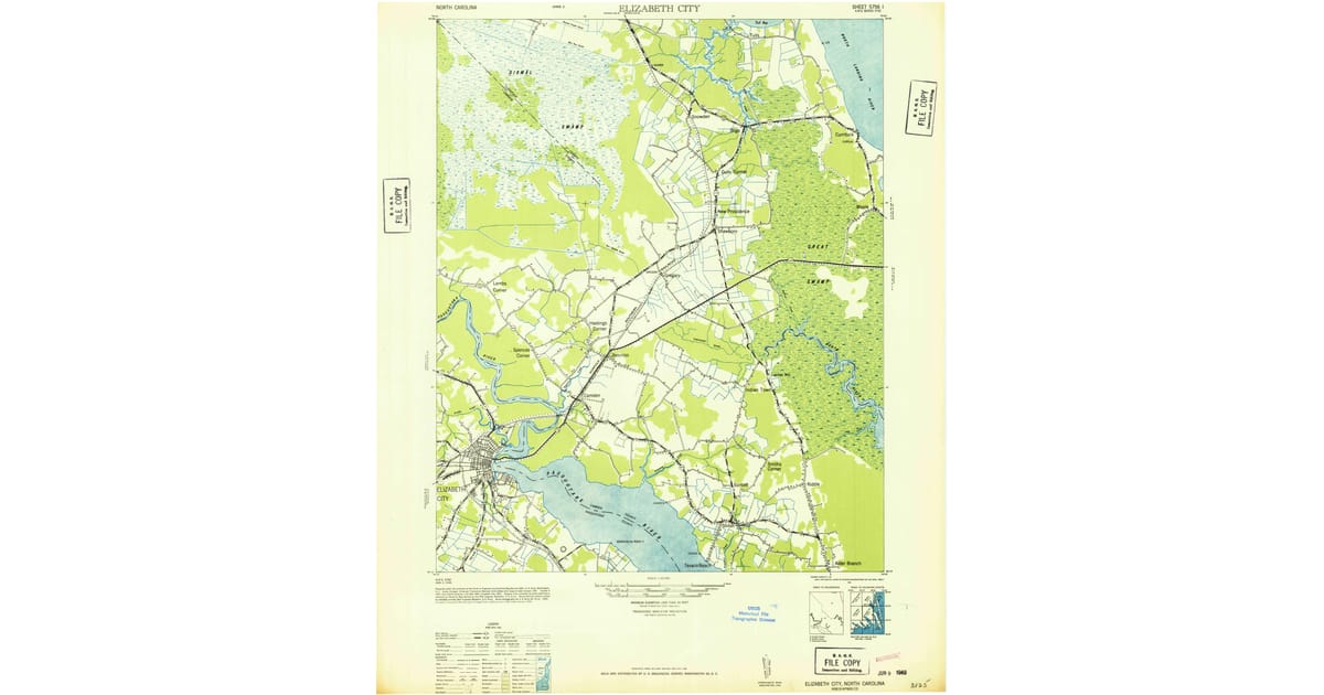 1940s Maps of Whitehall Shores NC Pastmaps 1940s Maps of Whitehall Shores NC Pastmaps
