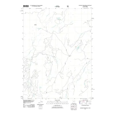 2011 Map of Elizabeth Mountain, 2011 Print