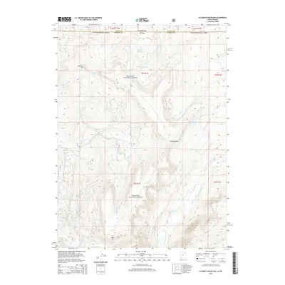 2014 Map of Elizabeth Mountain, 2014 Print