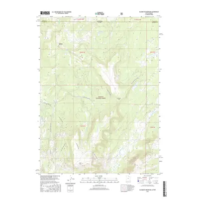 2017 Map of Elizabeth Mountain, 2017 Print