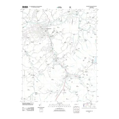 2011 Map of Elizabethton, 2011 Print