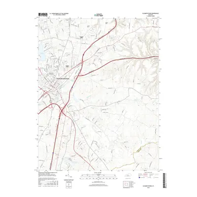 2016 Map of Elizabethtown, 2016 Print
