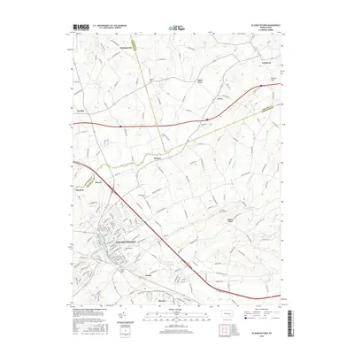 2016 Map of Elizabethtown, 2016 Print