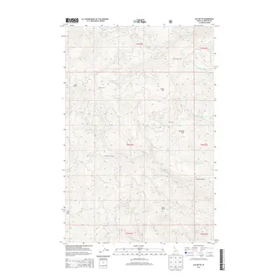 2014 Map of Elk Butte, 2014 Print