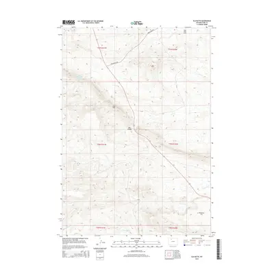 2015 Map of Elk Butte, 2015 Print