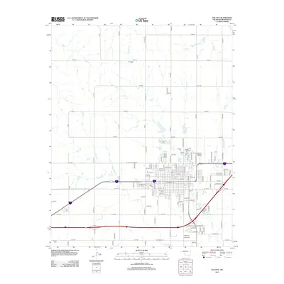 2012 Map of Elk City, 2012 Print
