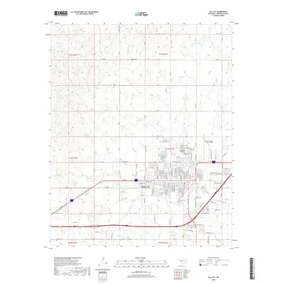 2018 Map of Elk City, 2018 Print