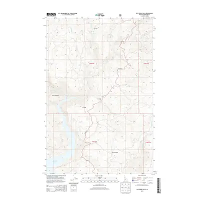 2014 Map of Elk Creek Falls, 2014 Print