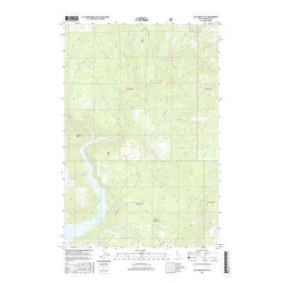 2017 Map of Elk Creek Falls, 2017 Print