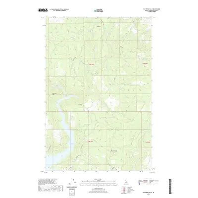 2020 Map of Elk Creek Falls, 2020 Print