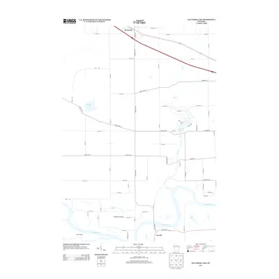 2013 Map of Elk Creek Lake, 2013 Print