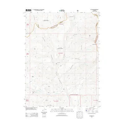 2013 Map of Elk Knob, 2013 Print