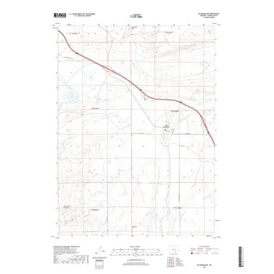 2017 Map of Elk Mountain, 2017 Print