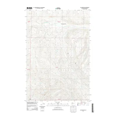 2014 Map of Elk Mountain, 2014 Print