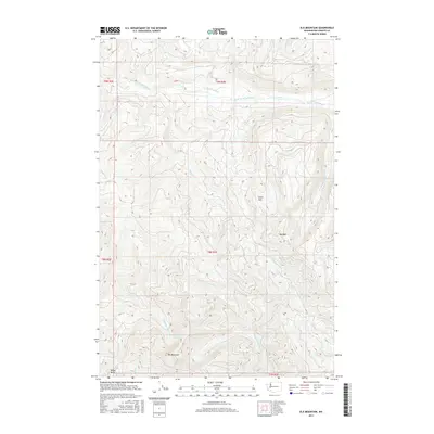 2017 Map of Elk Mountain, 2017 Print