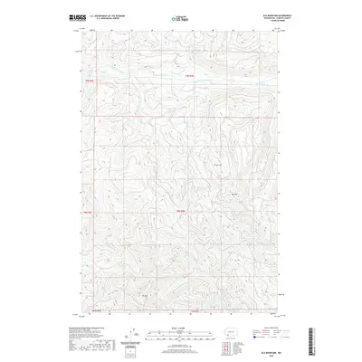 2020 Map of Elk Mountain, 2020 Print