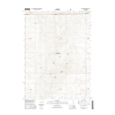 2014 Map of Elk Mountain, 2014 Print