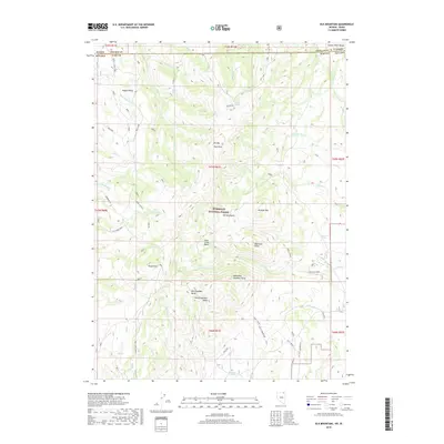 2018 Map of Elk Mountain, 2018 Print