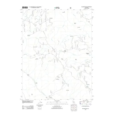 2012 Map of Elk Mountain, 2012 Print