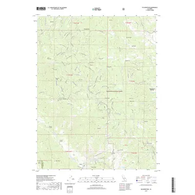 2018 Map of Elk Mountain, 2018 Print