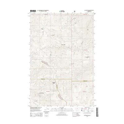 2014 Map of Elk Mountain, 2014 Print